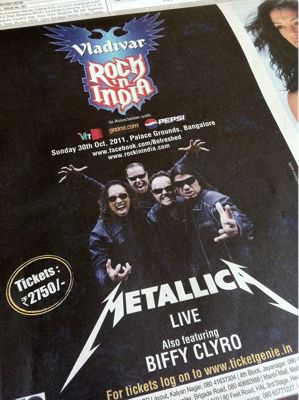 METALLICAが来るんです。