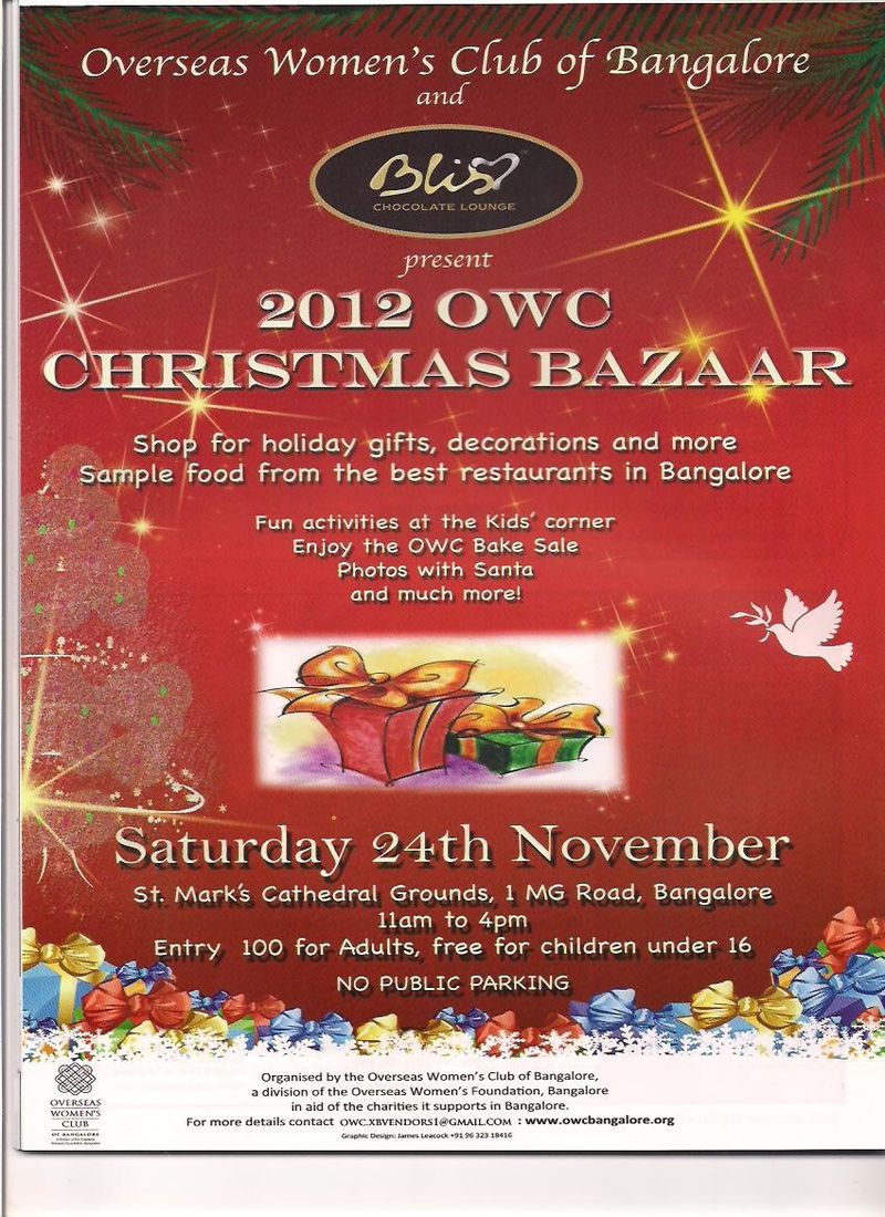 Xmas bazaar poster 2012