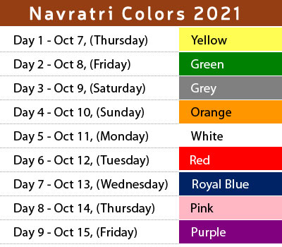 Navratri-colors